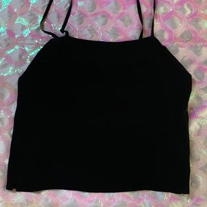 Fleur de Paris Silk Camisole Tank Black Size Medium